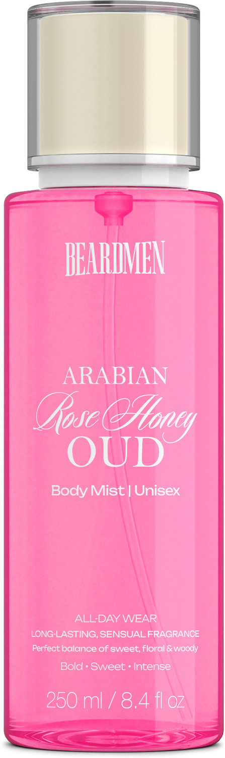 Image of BEARDMEN Arabian Rose Honey Oud BodyMist | Long-Lasting Sweet & Woody Fragrance Body Mist - For Men & Women