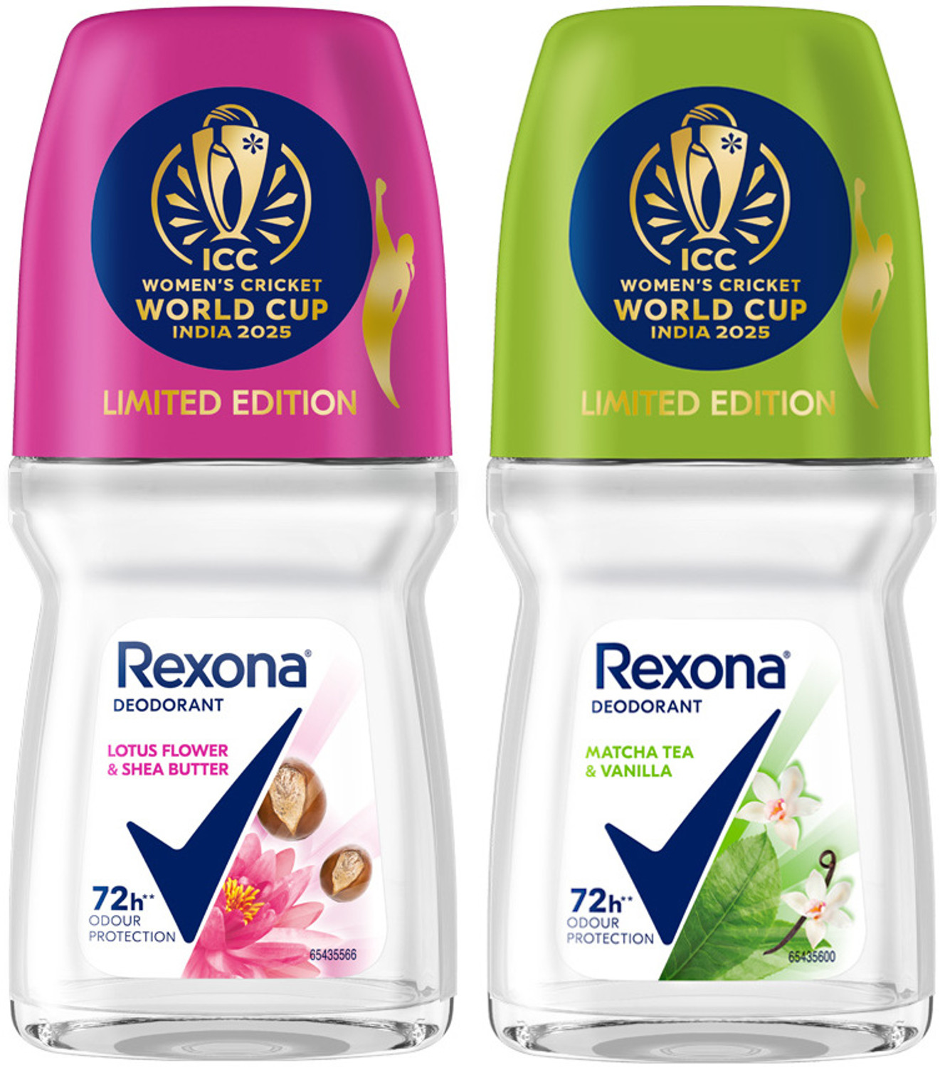 Image of Rexona Lotus Flower & Shea Butter and Matcha Tea & Vanilla Antiperspirant Roll-On Deodorant Roll-on - For Women (100 ml, Pack of 2)