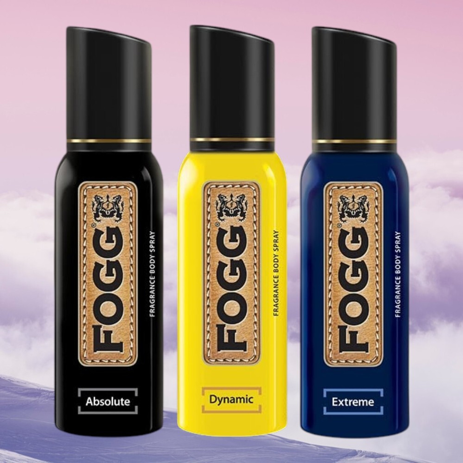 Image of fogg scent FOGG Deo Combo Pack Absolute Dynamic Extreme Deodorant Spray - For Men & Women