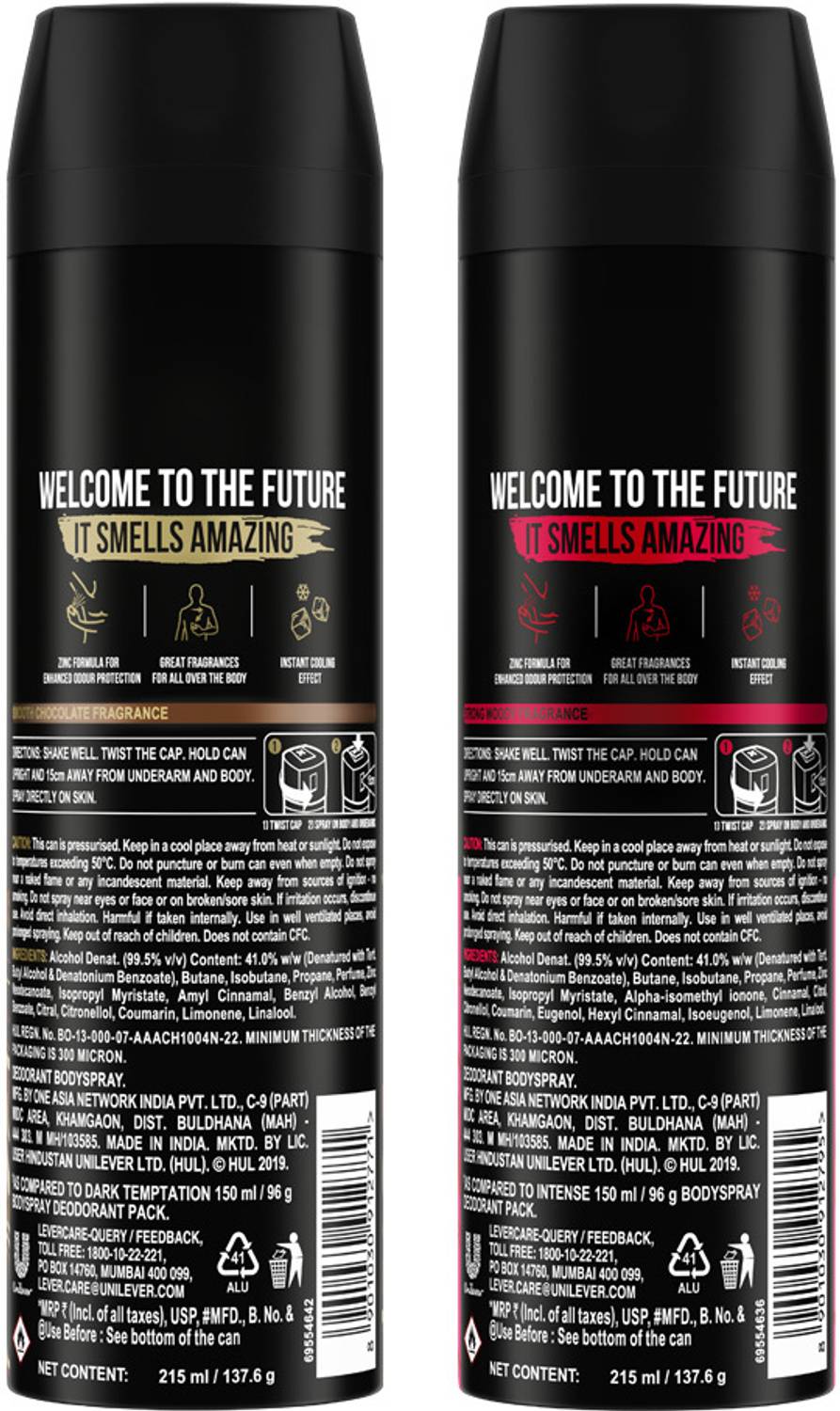 AXE Dark Temptation & Intense Deodorant Spray - 430 ml - Image 3
