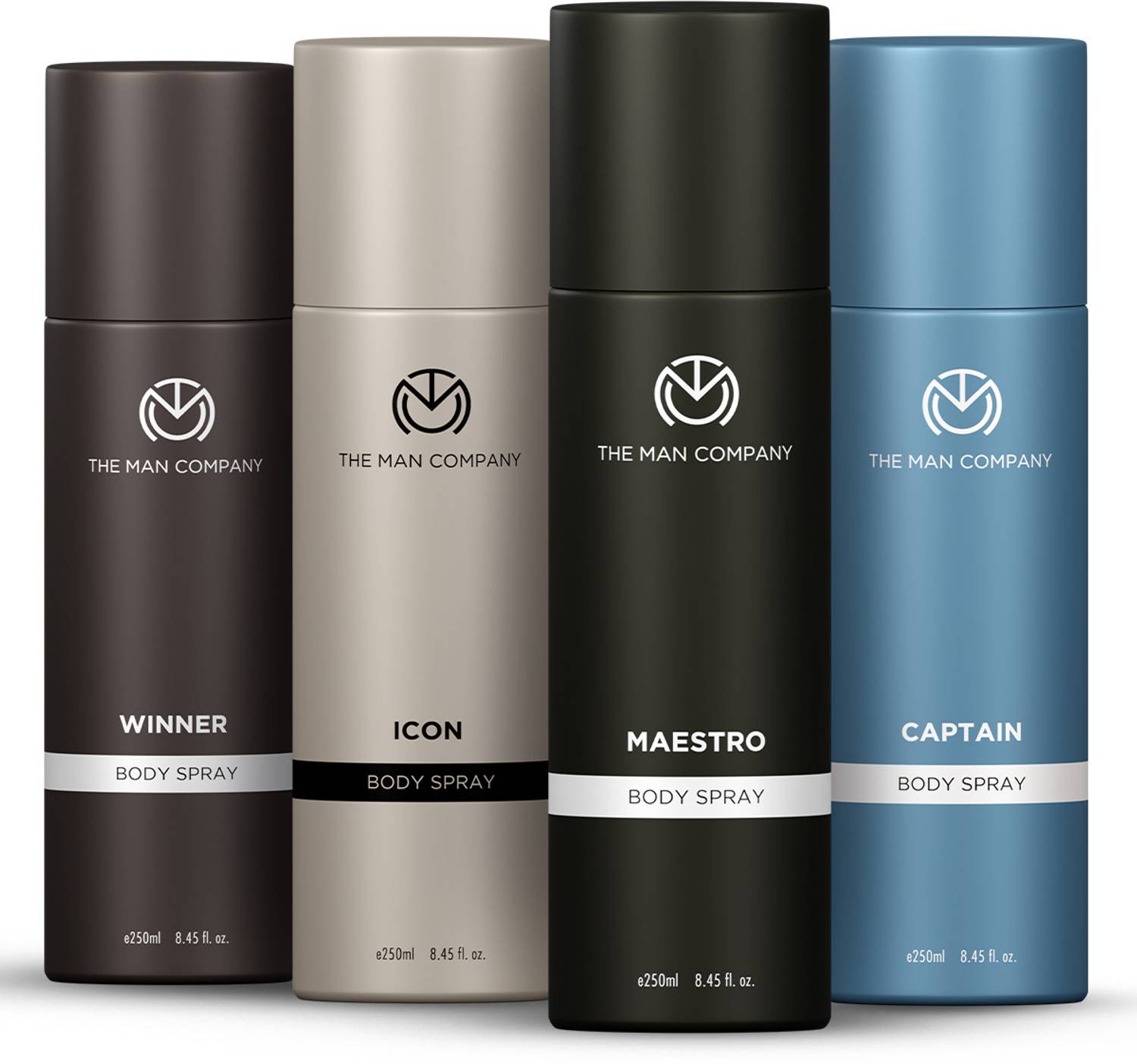 THE MAN COMPANY 4x250ml Deodorant Body Pack of 4 · 250 ml (1 L total) - Image 1