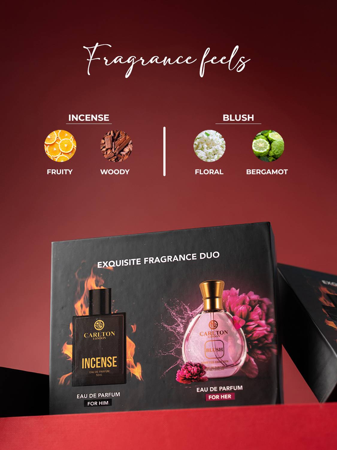 CARLTON Exquisite Fragrance EDP Gift Set 50ml - Image 2