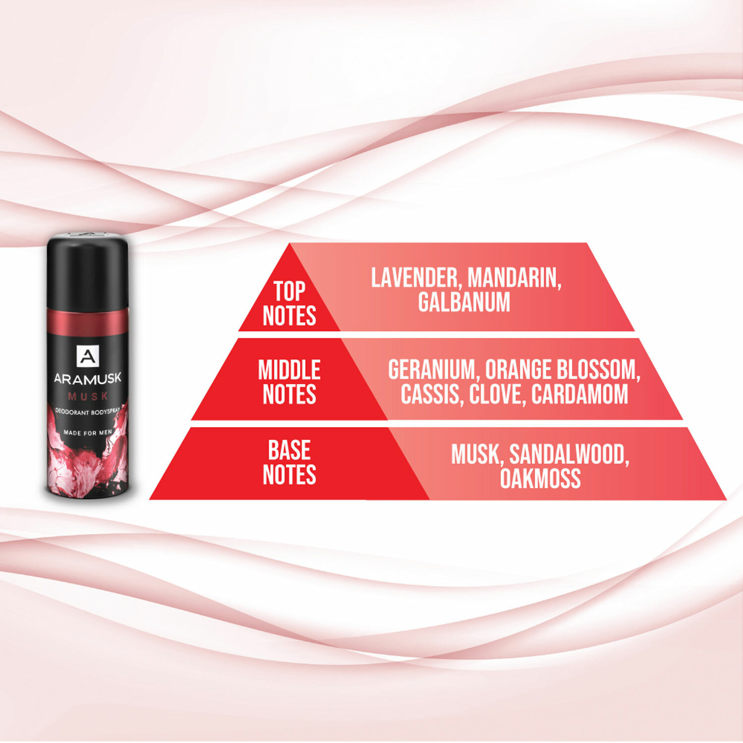 Image of ARAMUSK Musk Everyday Wear Body Deodorant Spray - For Men