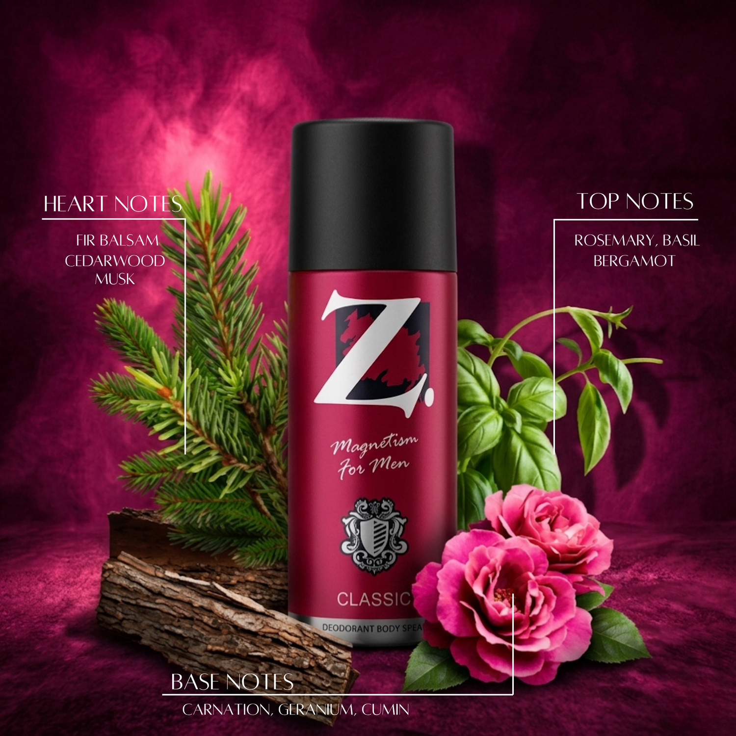 Image of Z - Magnetism for Men Classic Zest Deo, Super Saver Pack, Fragrance Deodorant, Prevents Odor, Combo Body Spray - For Men