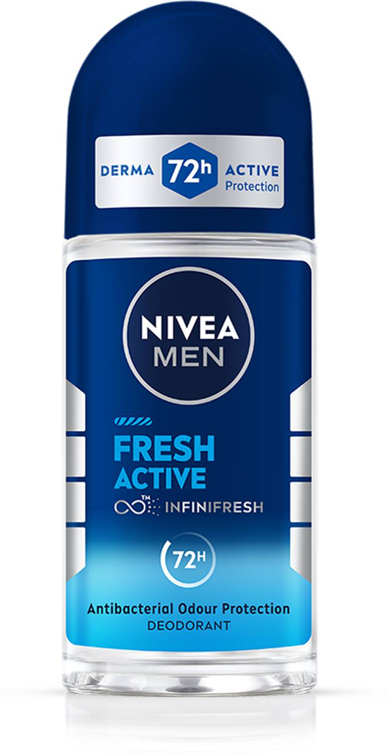 Nivea Men Fresh Active Antibacterial 72h Deodorant Roll-on - Image 2