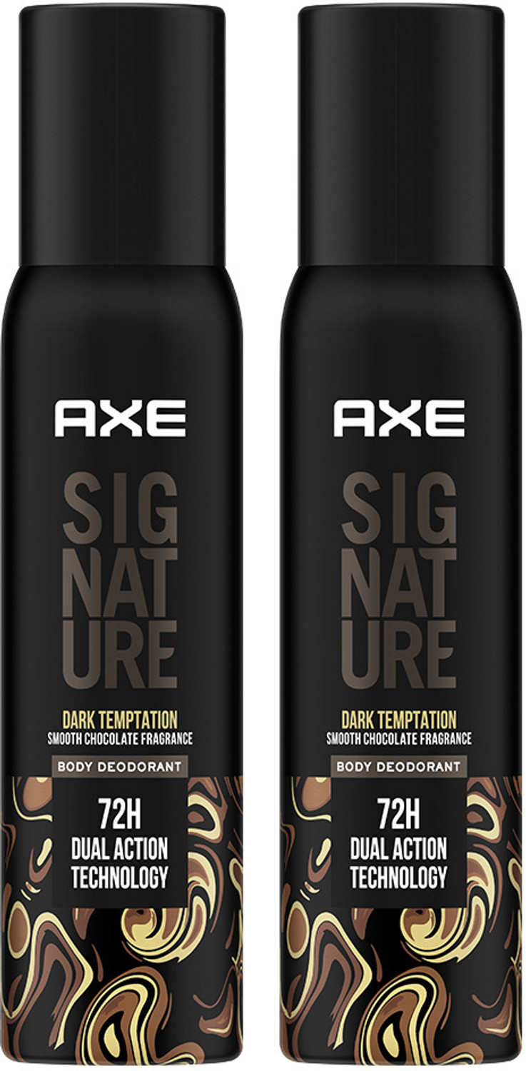 AXE SIGNATURE Dark Temptation Deodorant No Gas Body Perfume Deodorant Spray  -  For Men
