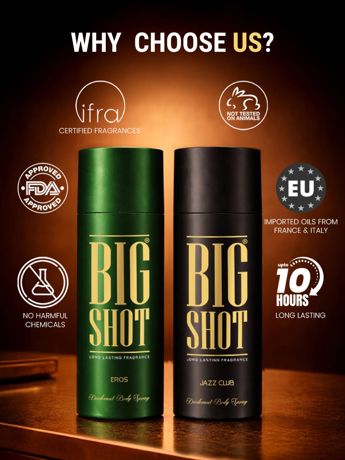 OSCAR Big Shot Jazz Club & Eros Body Deo 150ml x2 - Image 4