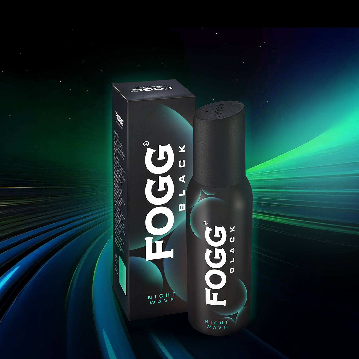 Image of FOGG Black Night Wave With Long Lasting Perfume Body Spray - For Men