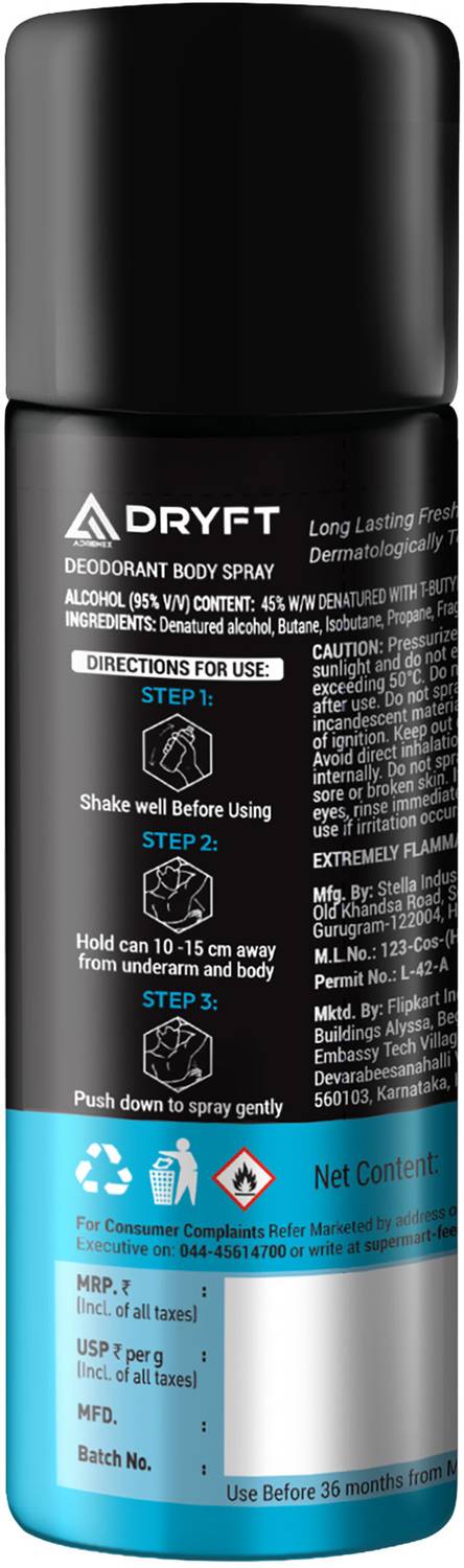 Adrenex DRYFT Deodorant Spray 150 ml - Image 2