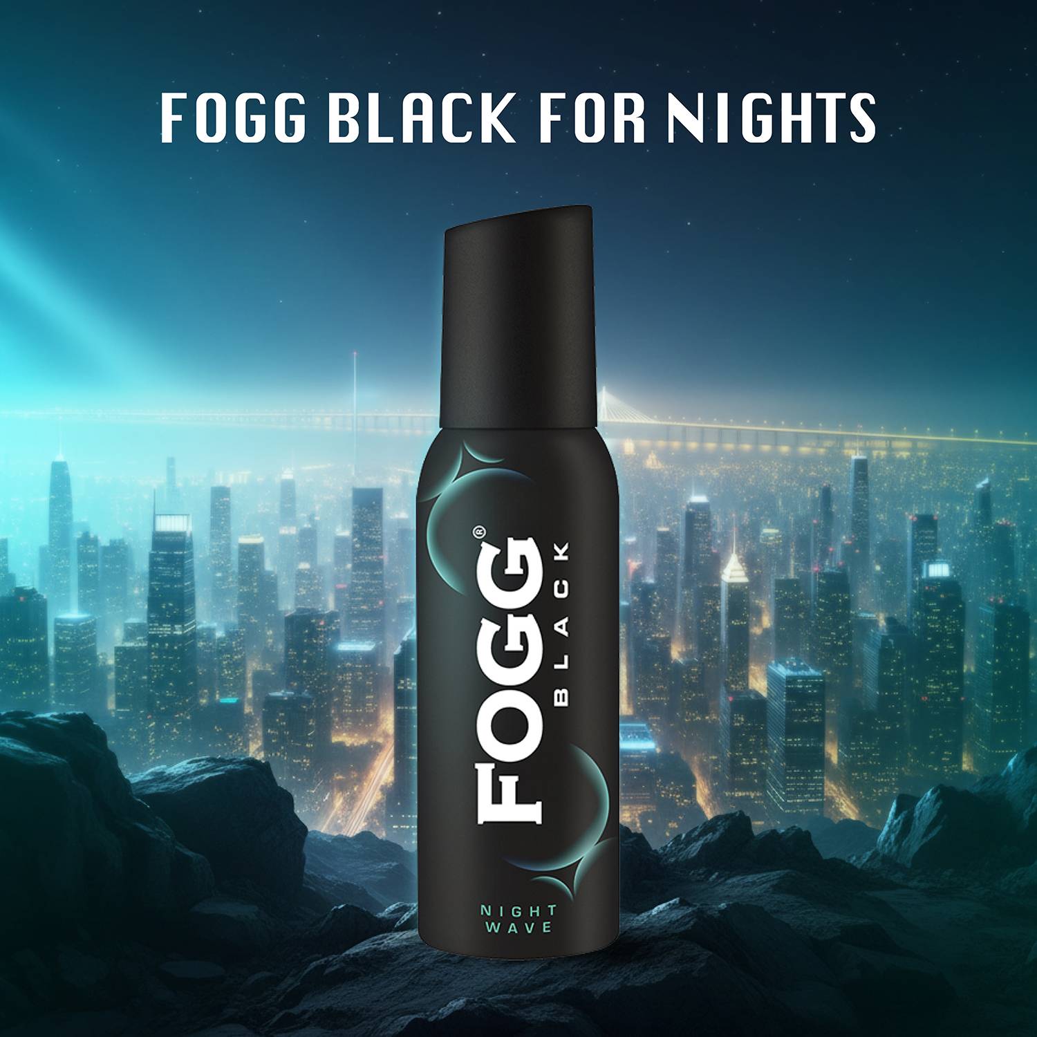FOGG Black Night Wave Body Spray 120ml - Image 4