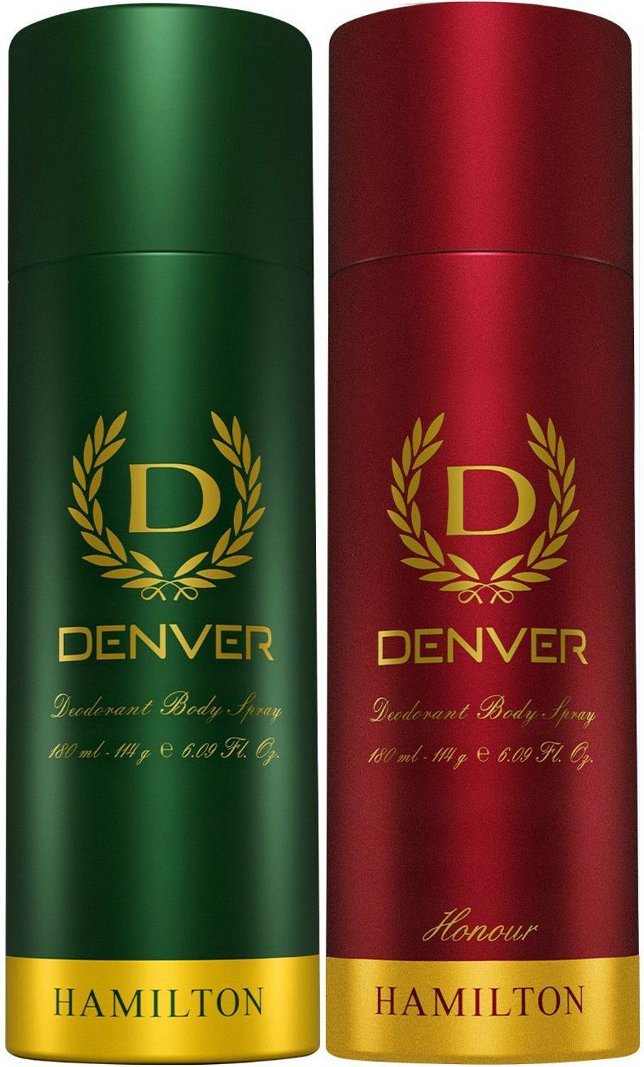 DENVER Hamilton and Honour Body Spray - For Men (360 ml, Pack o