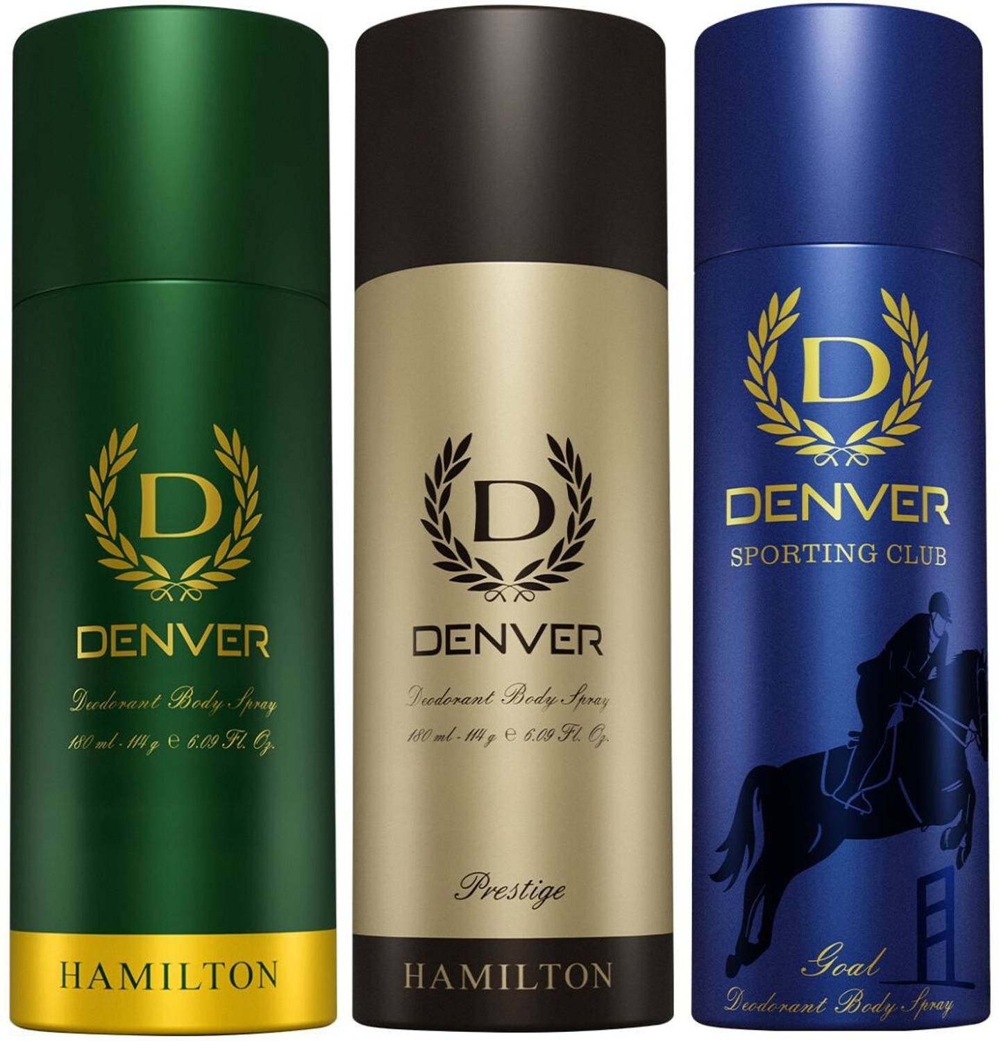 DENVER Hamilton,Prestige & Sporting Club Goal Body Spray - For