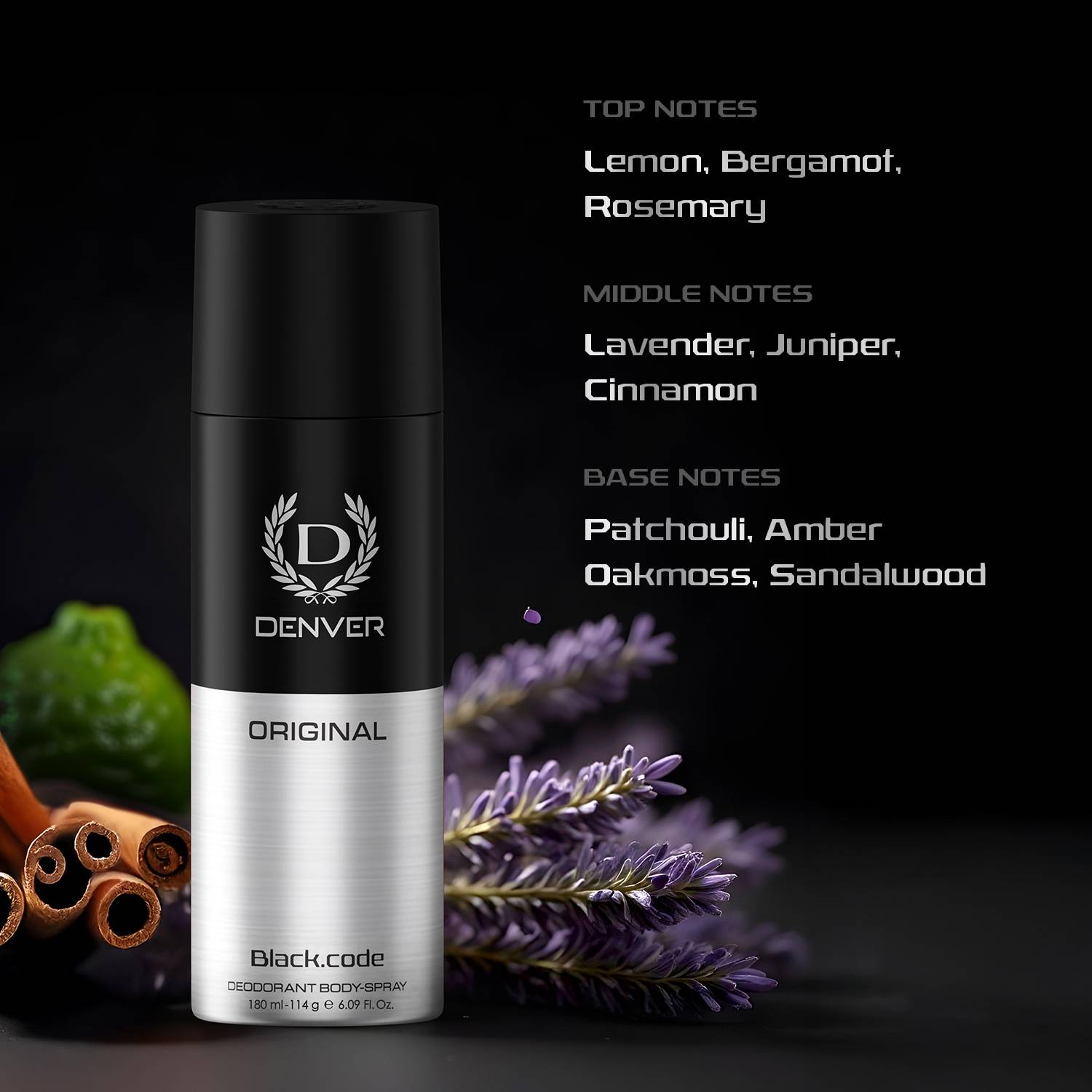 DENVER Imperial, Victor and Black Code Deodorant Spray - 150 ml - Image 5