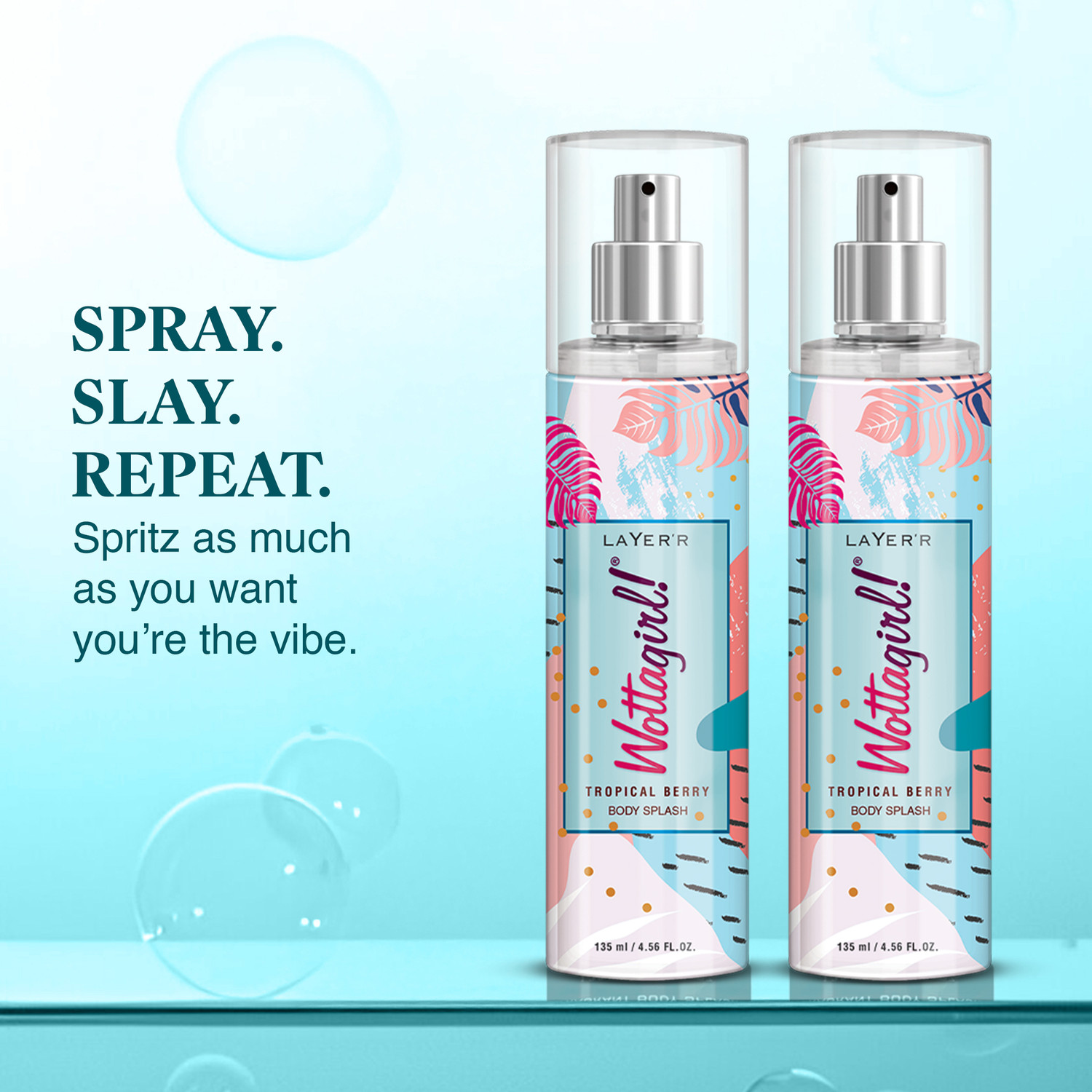 Image of LAYER'R Wottagirl Tropical Berry Fragrant Long Lasting Body Spray - For Women