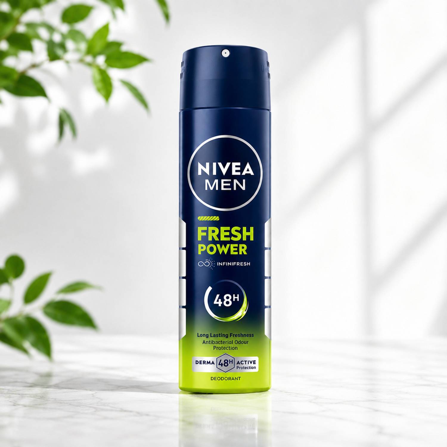 NIVEA Fresh Power Deodorant Spray Pack of 2 · 150 ml (300 ml total) - Image 2