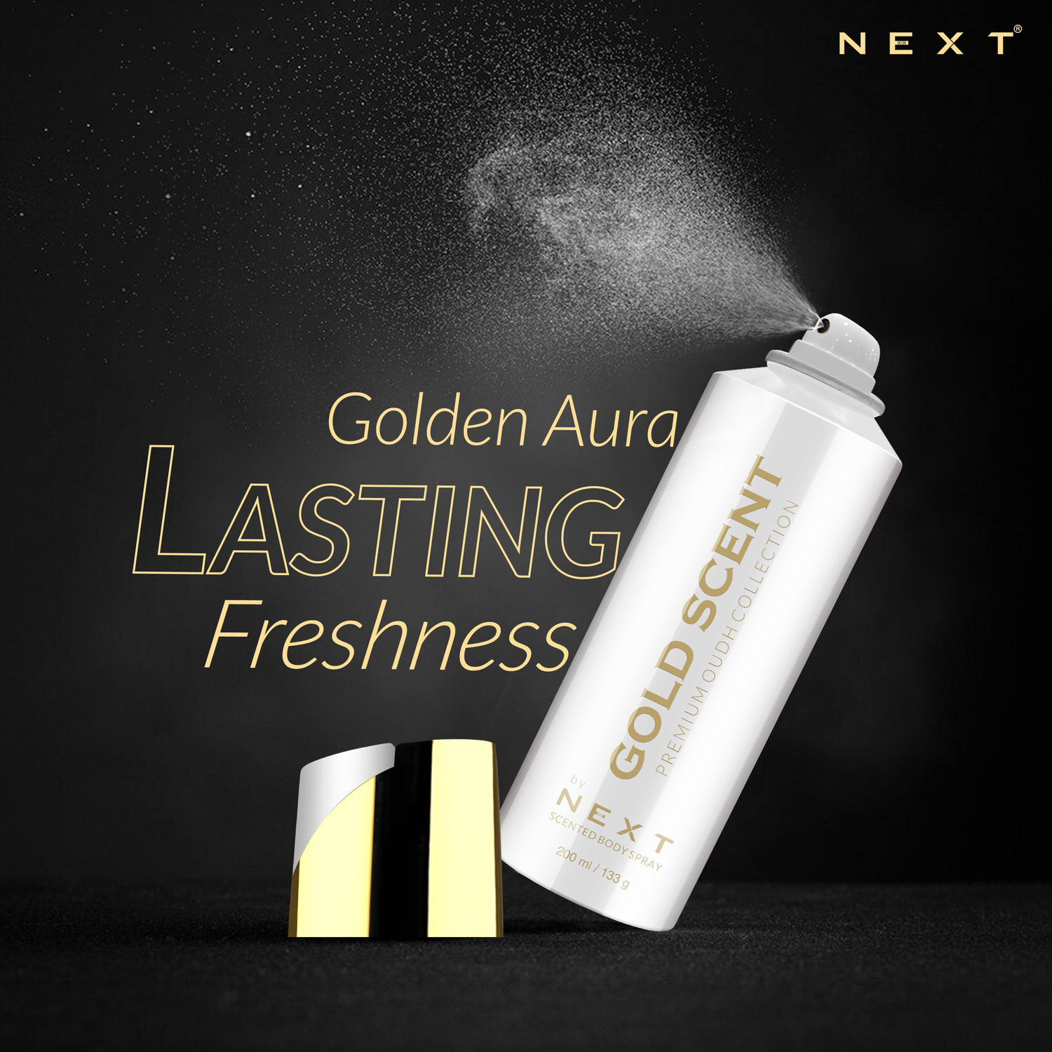 Image of NEXT GOLD OUDH DEO PACK OF 2 Deodorant Spray - For Men & Women