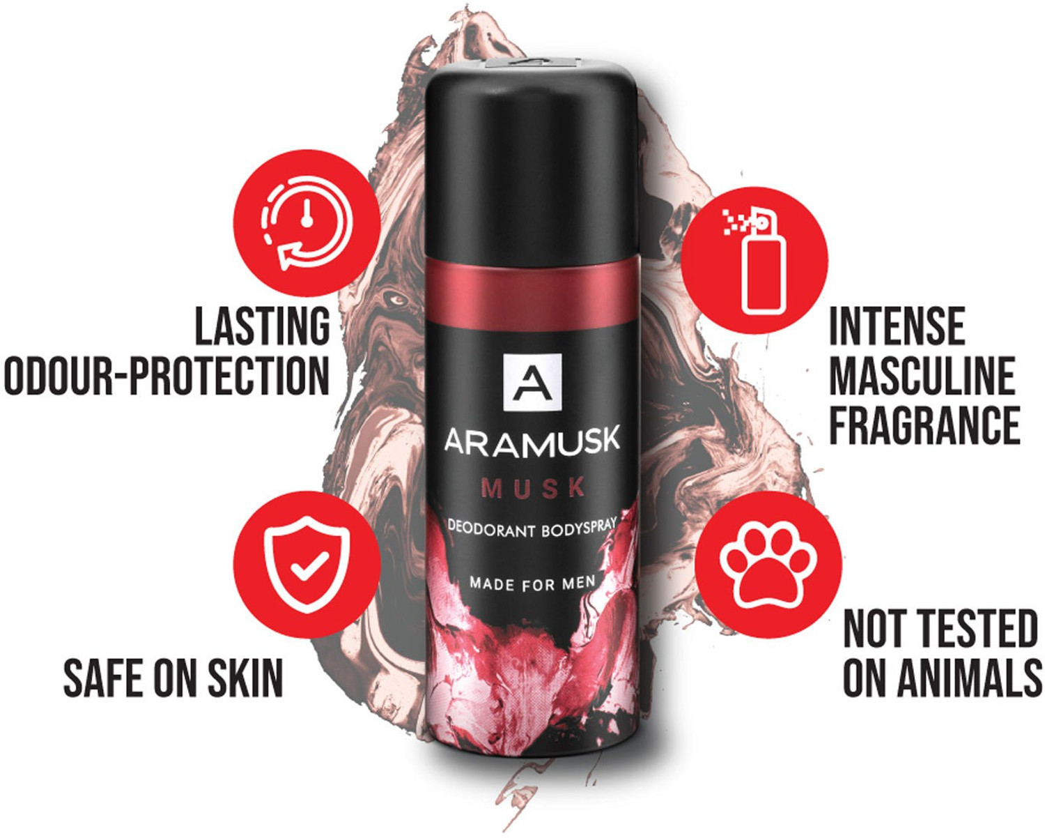 Image of ARAMUSK Musk Everyday Wear Body Deodorant Spray - For Men