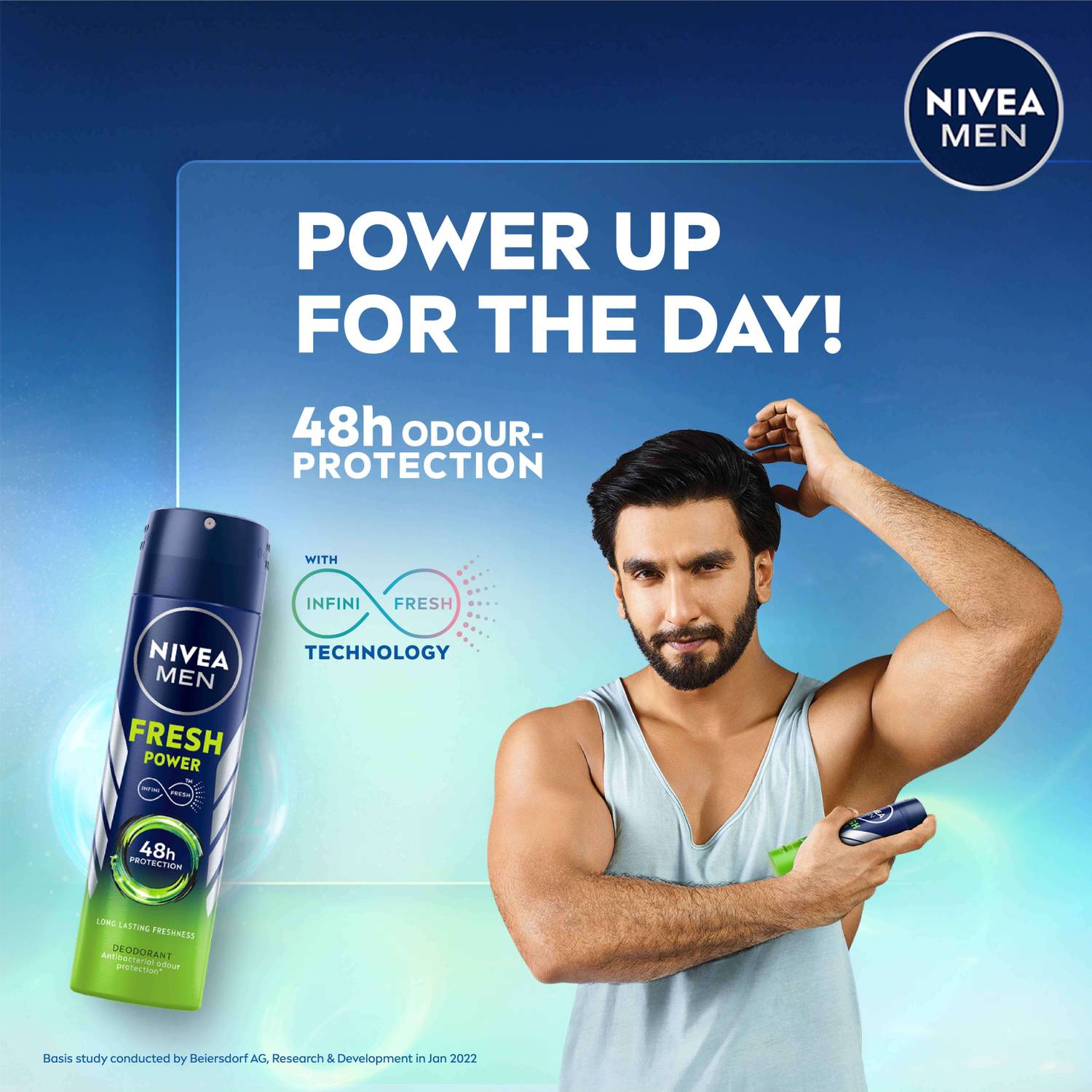 NIVEA Fresh Power Deo Spray, 48h Derma Odour Protection with Citr... more