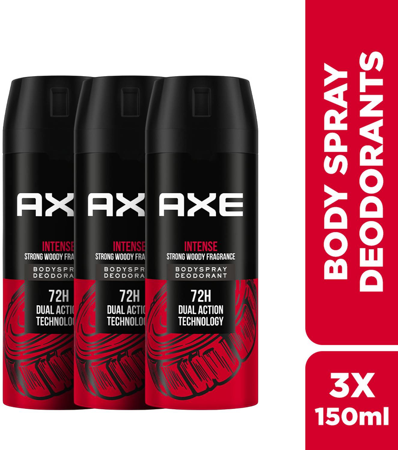 AXE Intense Body Spray  -  For Men