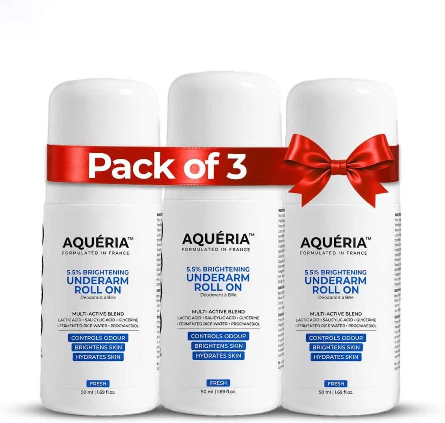 Aqueria Multi Active Underarm Roll On 5.5% AHA BHA, Niacinamide - Image 1