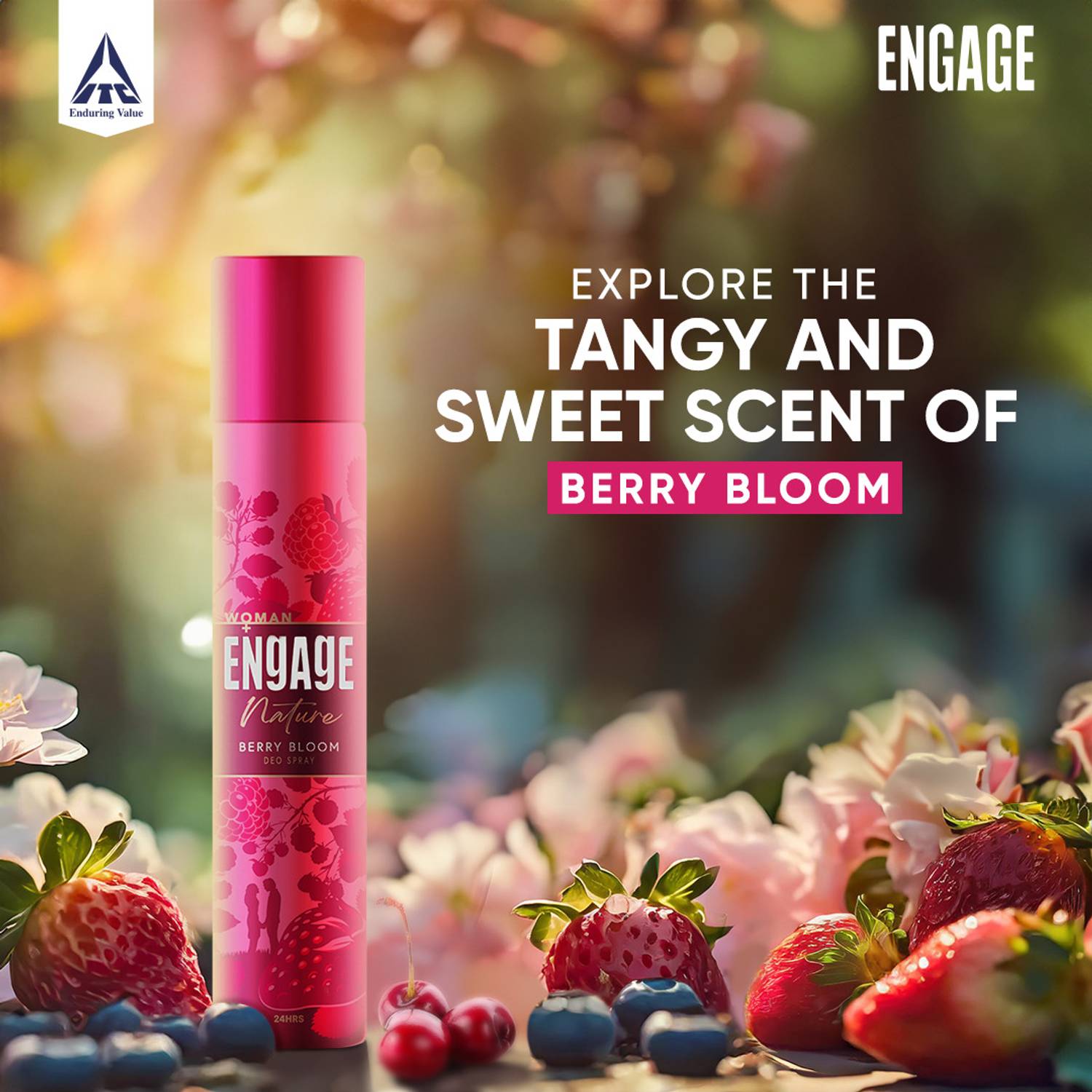 Engage Nature Deo: 2 Berry Bloom & 1 French Garden (150ml X 3) De... more