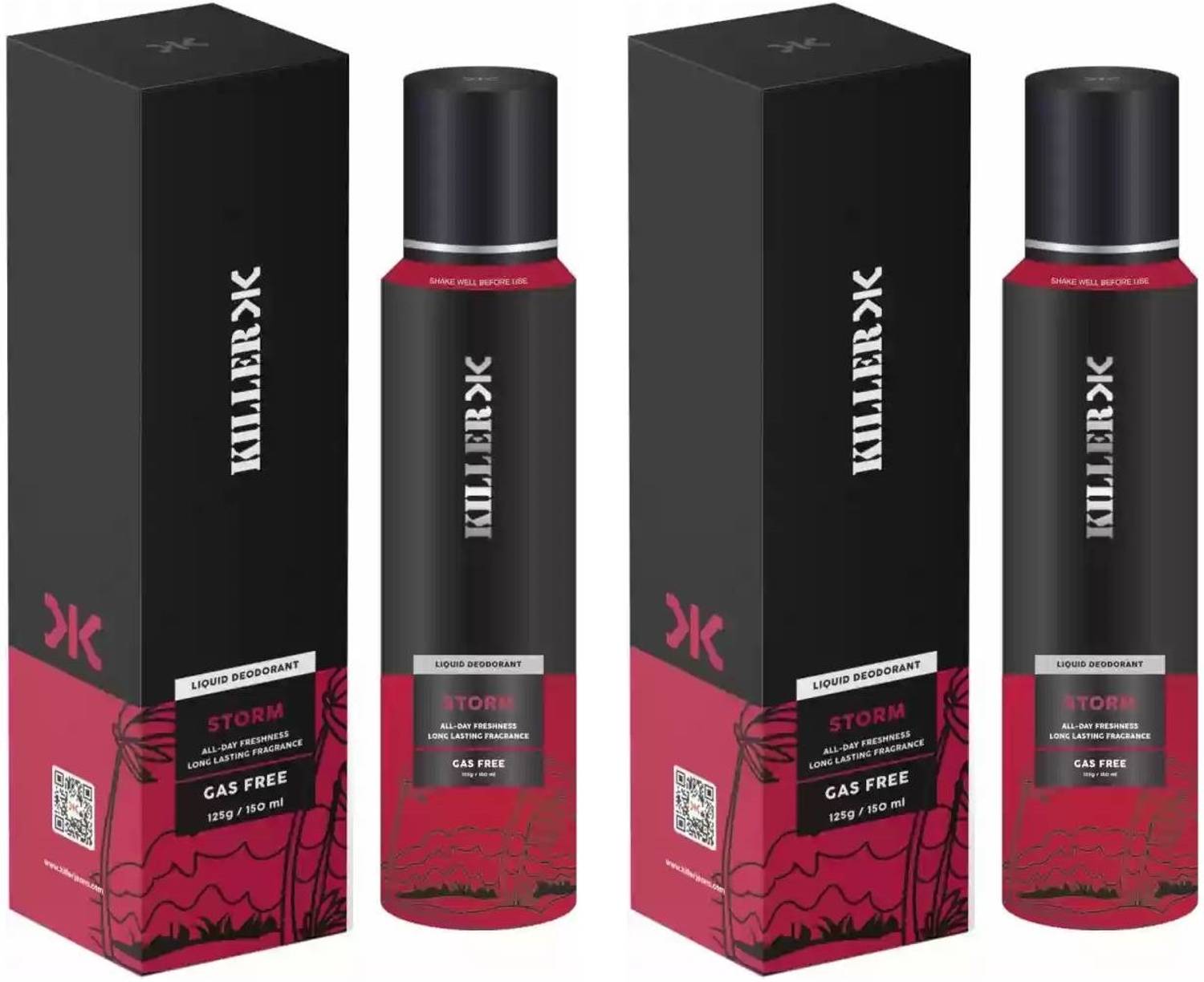 KILLER Storm Deodorant Spray 150ml - Image 1