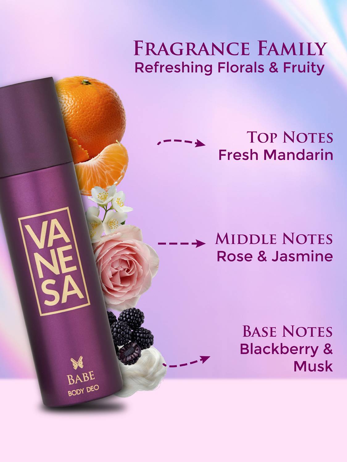 VANESA Women Babe Deodorant 150 ml - Image 3