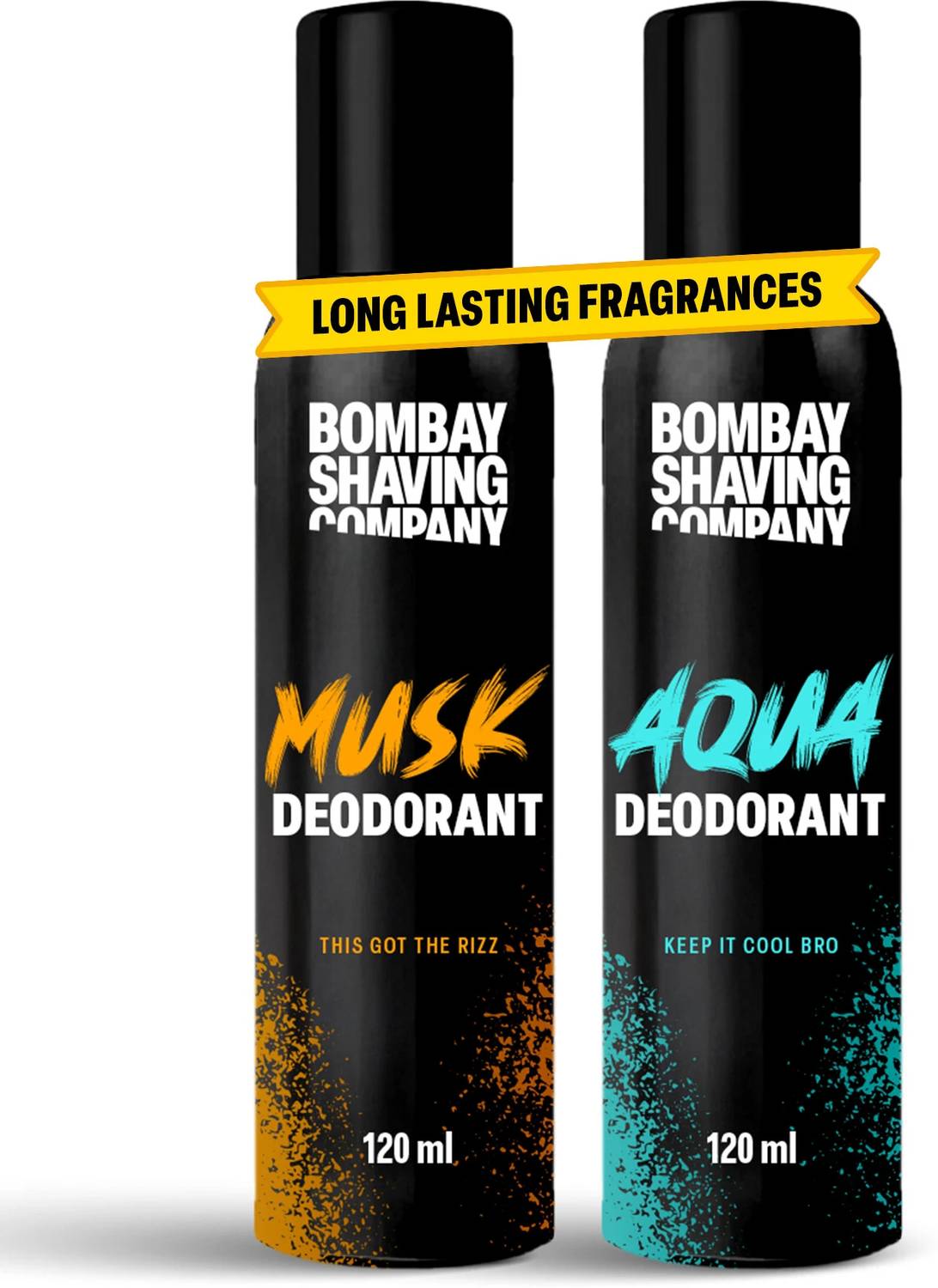 BOMBAY SHAVING COMPANY Fresh Aqua & Intense Musk 120ml x 2 Combo