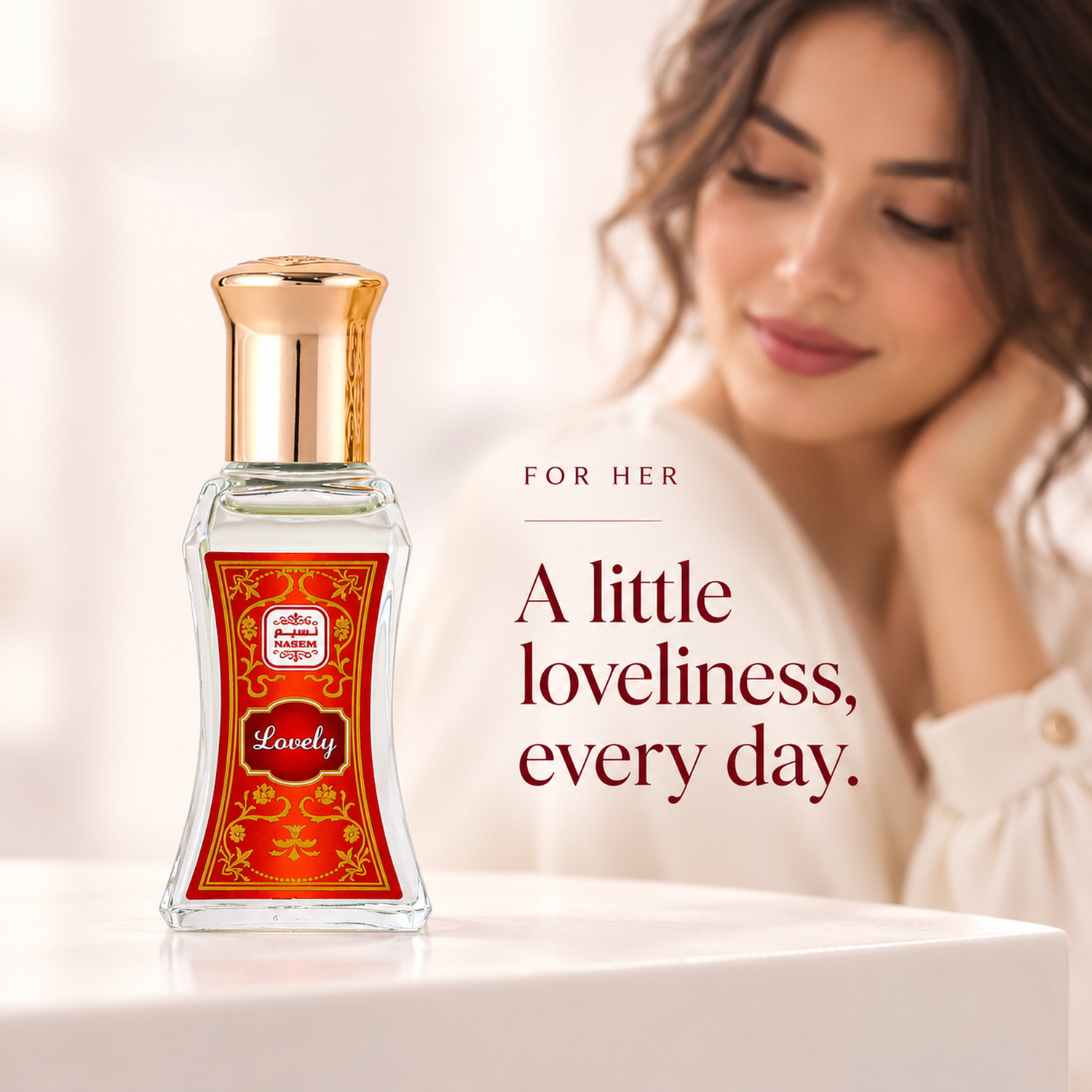 Image of NASEEM Lovely Roll On Alcohol Free Long-Lasting Arabian Fragnance Roll On Perfume Oil Deodorant Roll-on - For Men & Women