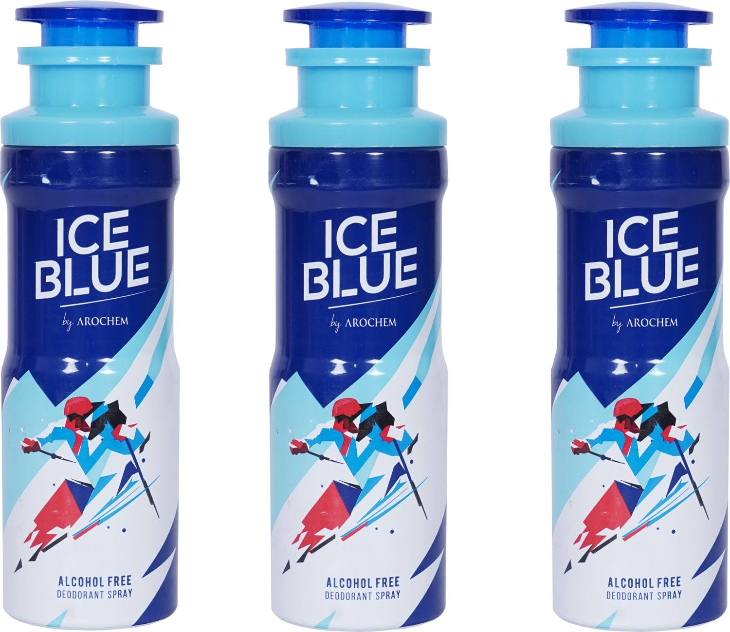 AROCHEM Ice Blue 3N X 200ml Deodorant Spray - For Boys & Girls De