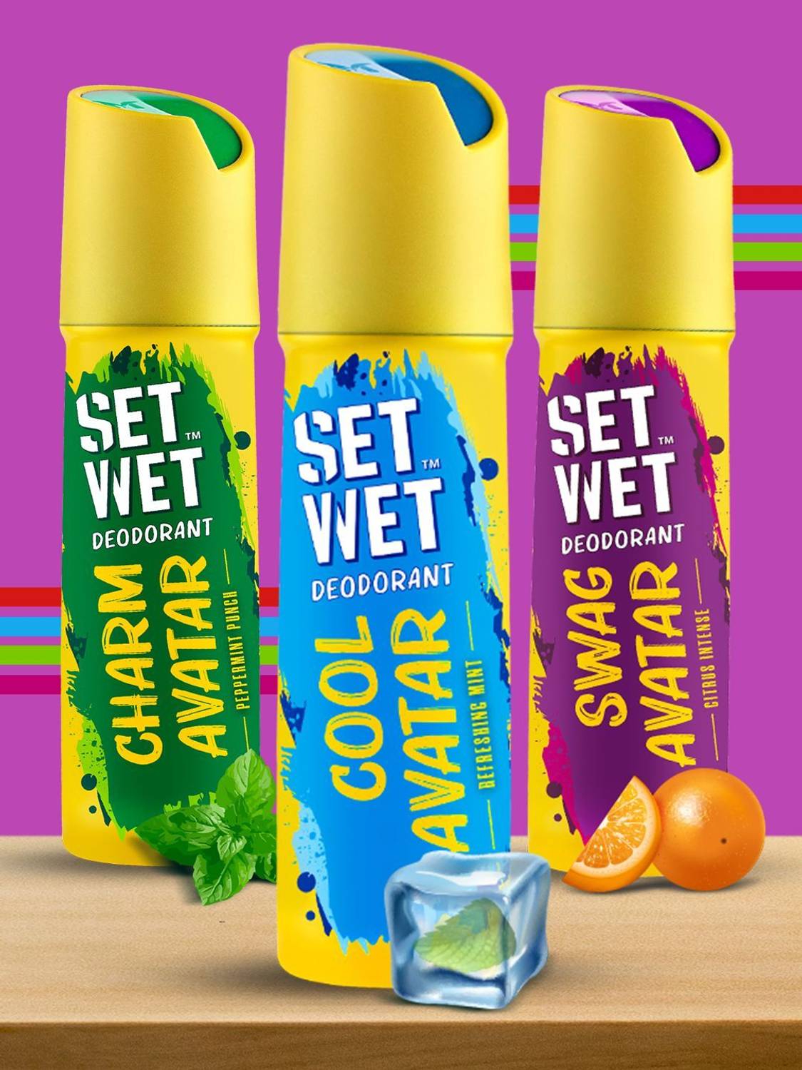 SET WET Cool, Charm and Swag Avatar Deodorant Spray - For Men Rs. 238 - Flipkart