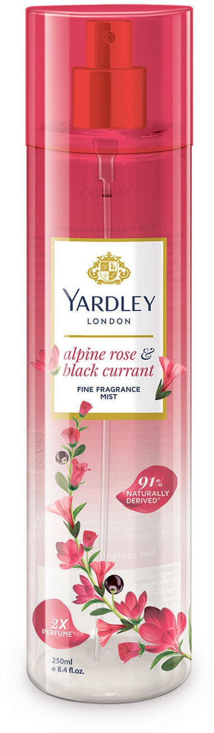 Image of Yardley London Alpine Rose & Black Currant Fine Fragrance with 2X Perfume Body Mist - For Women