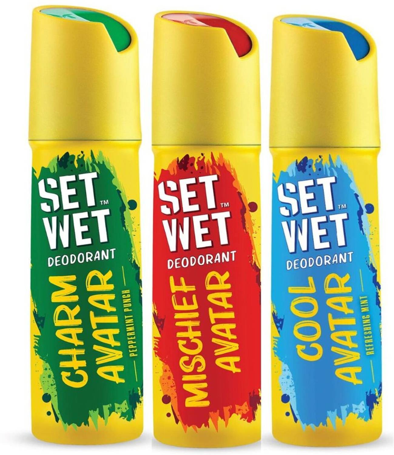 SET WET Cool, Charm, Mischief Avatar Deodorant & Body Spray Perfu