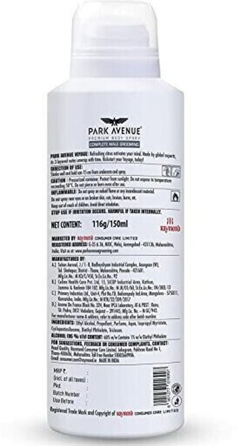 Image of PARK AVENUE Neo Signature Deodorant Spray - For Men & Women