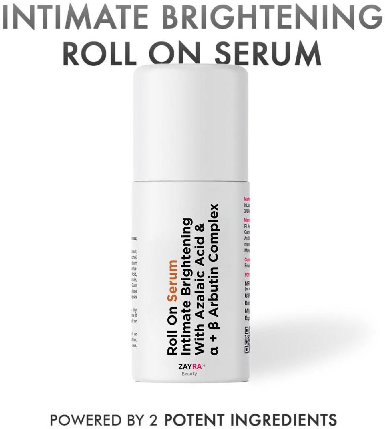 Image of zayrabeauty Intimate Brightening Roll-On Serum with Azelaic Acid & Alpha Arbutin Deodorant Roll-on - For Women