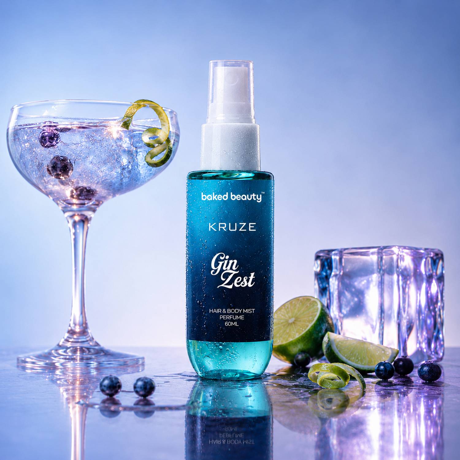 BAKED BEAUTY Kruze Gin Zest Body Mist Refreshing Long Lasting Fragrance Body Mist - For Women