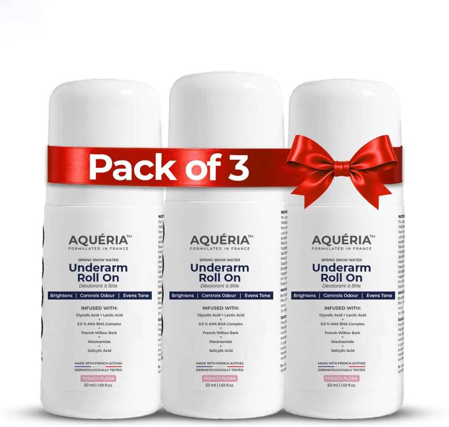 Aqueria Multi Active Underarm Roll On 5.5% AHA BHA, Niacinamide - Image 1