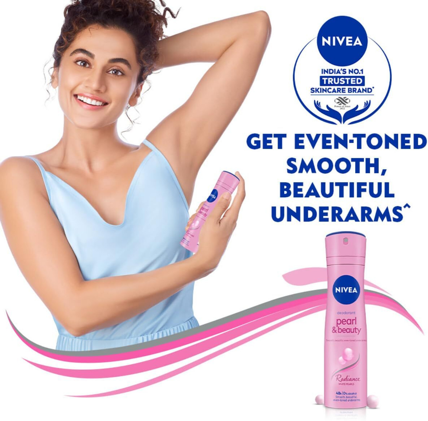 Image of NIVEA Pearl and Beauty Radiance Deo for Eventone Underarms, 48h Active Protection Deodorant Spray - For Women