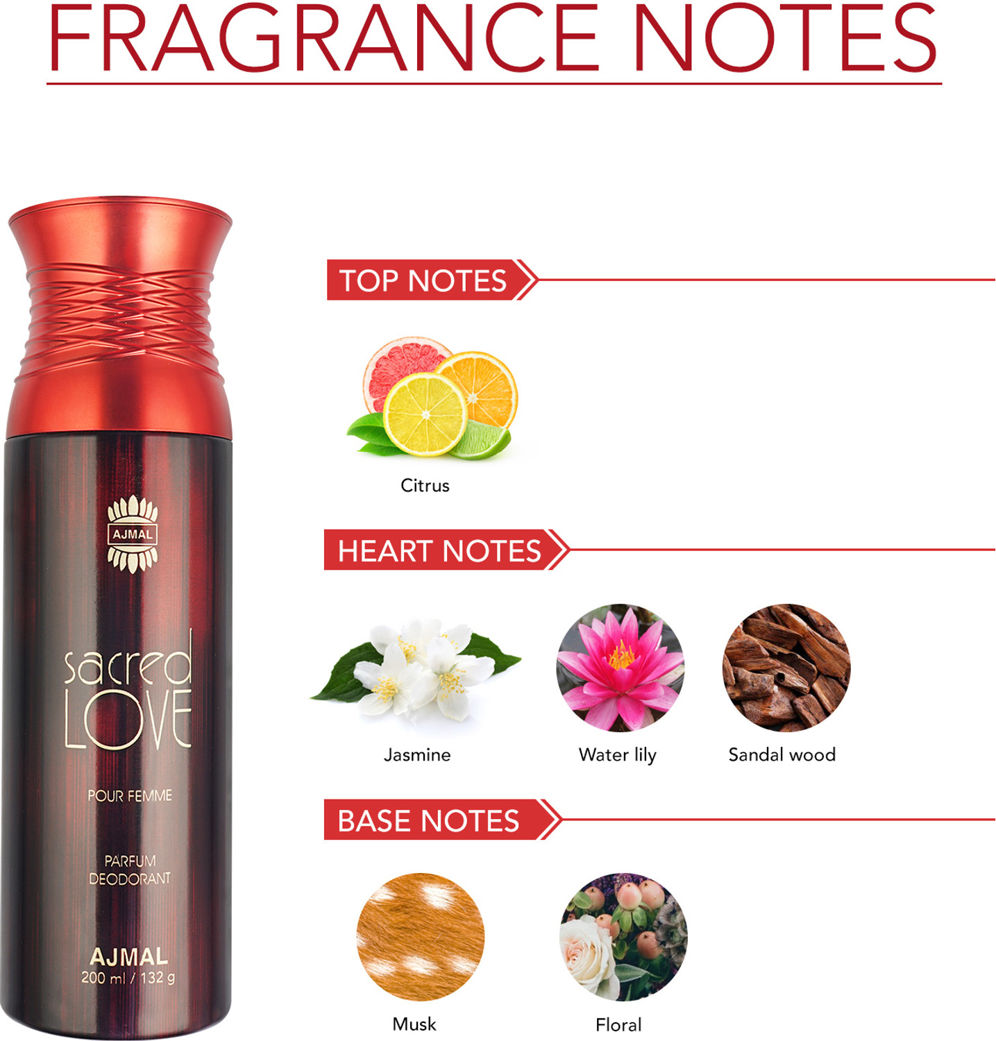 Image of Ajmal SACRED LOVE DEODORANT SPRAY Deodorant Spray - For Men