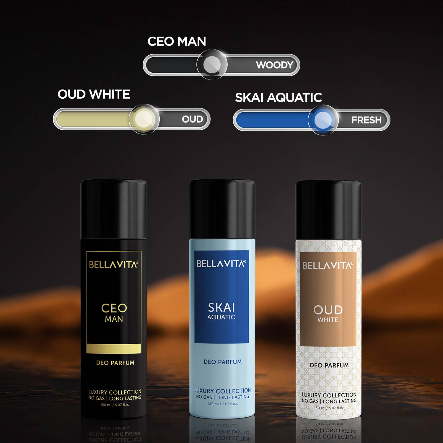 BELLAVITA Men's Body Parfum Combo 300ml - Image 2