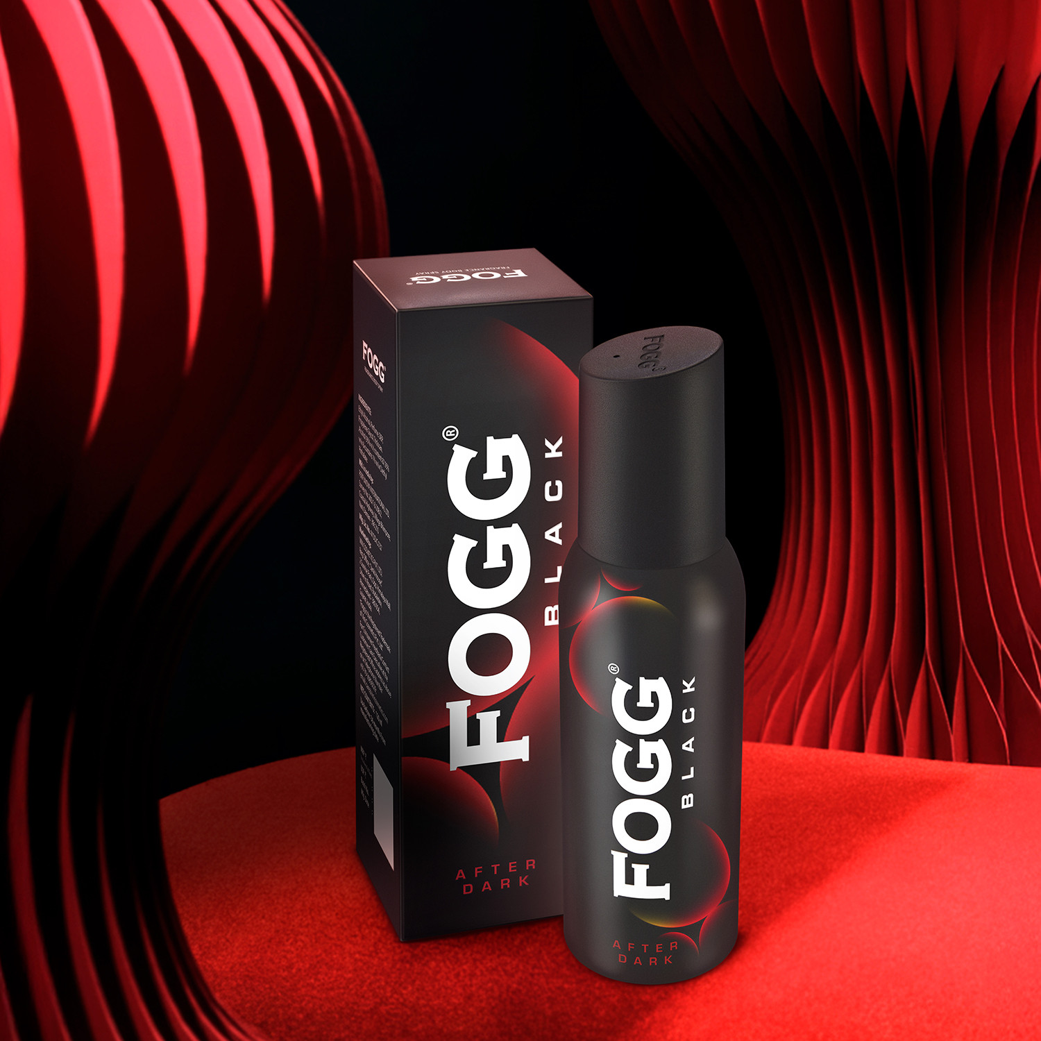 Image of FOGG Black After Dark With Long Lasting Deodorant Spray - For Men