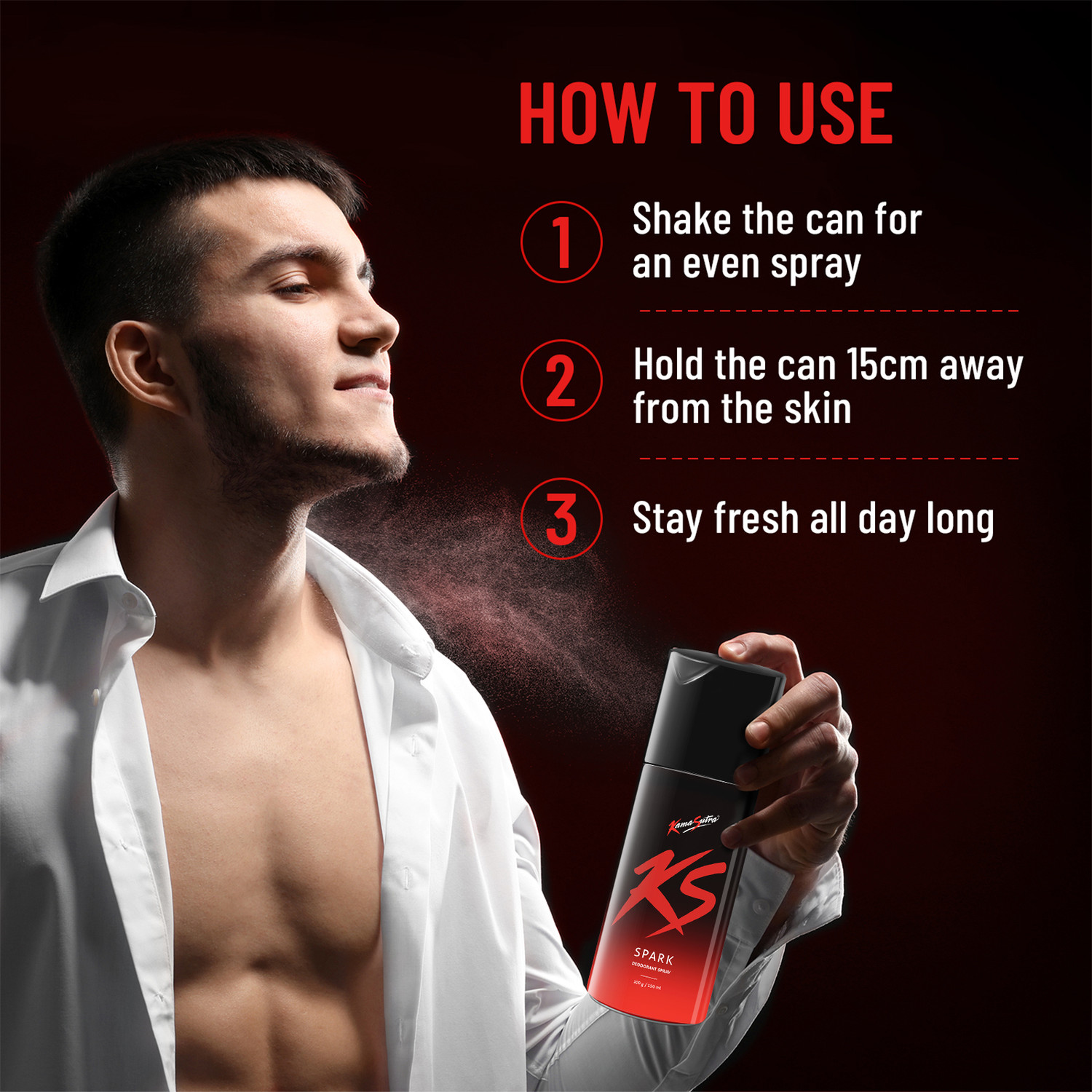 Image of KS Spark Deodorant Spray - For Men & Women