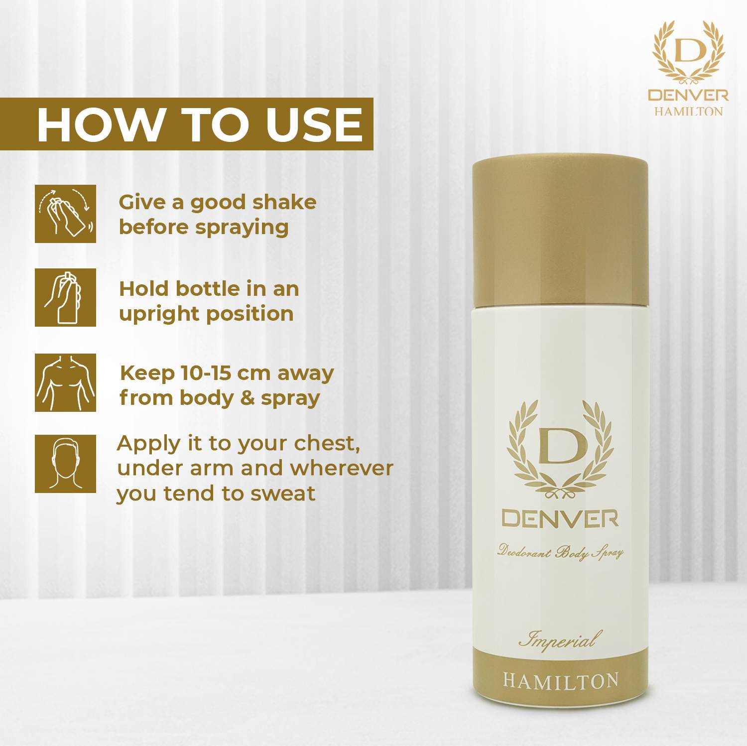 DENVER Pride and Imperial Deodorant Spray 150 ml - Image 5