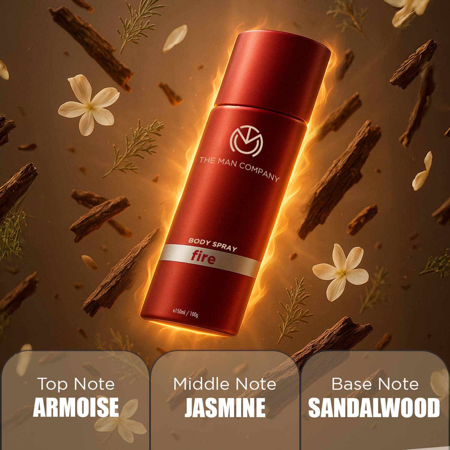 THE MAN COMPANY Blanc, Fire, Night & Oud Deodorant Set - Image 4