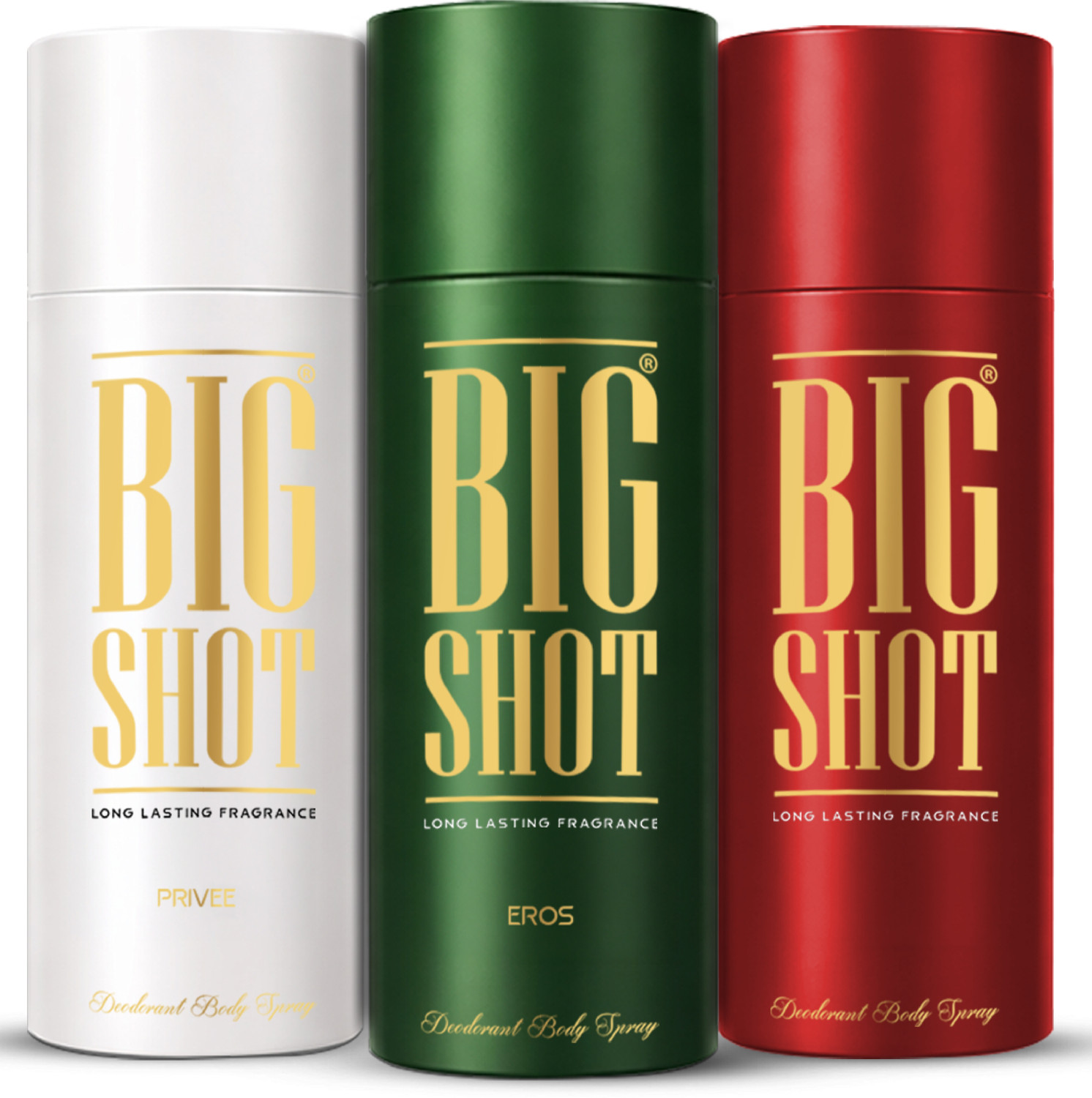 Image of OSCAR Big Shot Eros, Privee & Red (150mlx3) Long Lasting Body Deo Deodorant Spray - For Men & Women