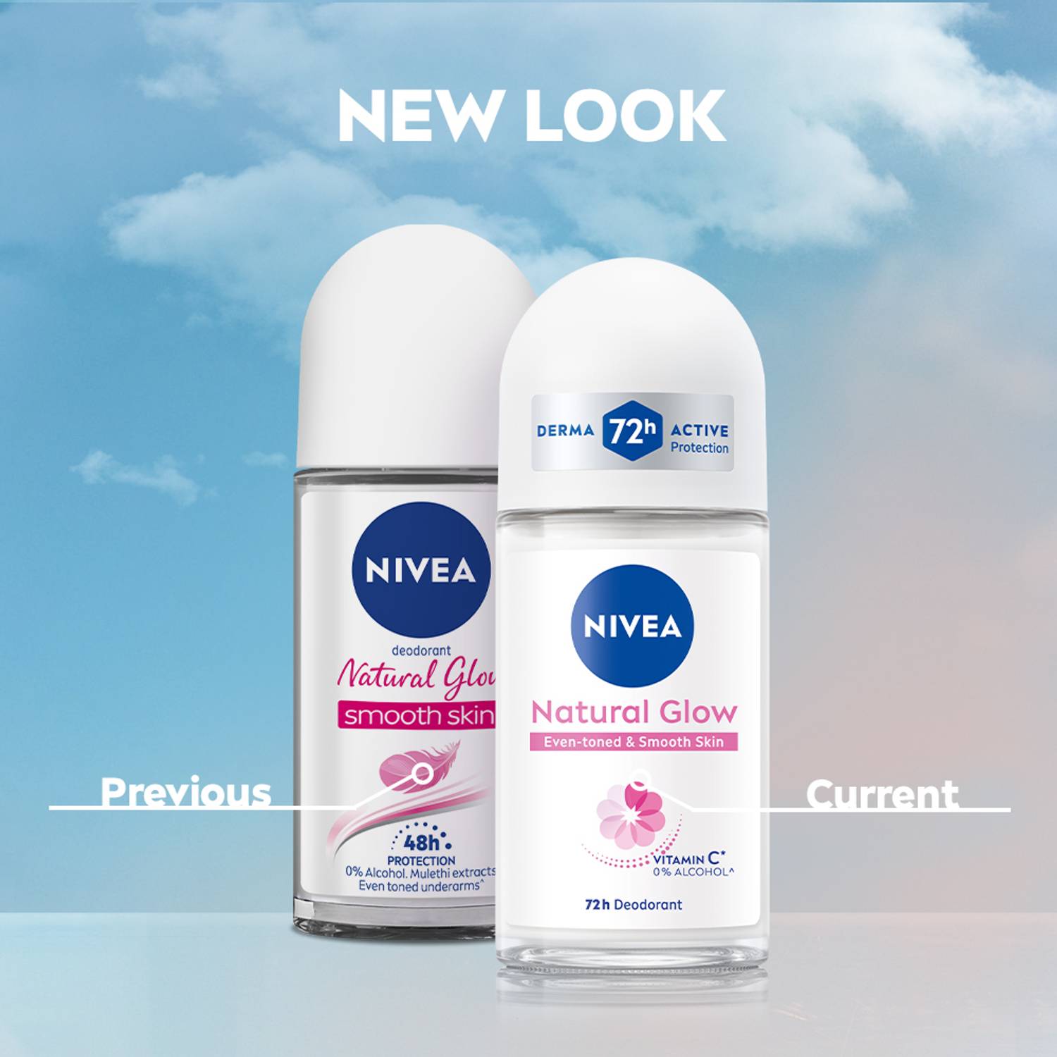 NIVEA Natural Glow Deodorant Roll-on 50ml - Image 3
