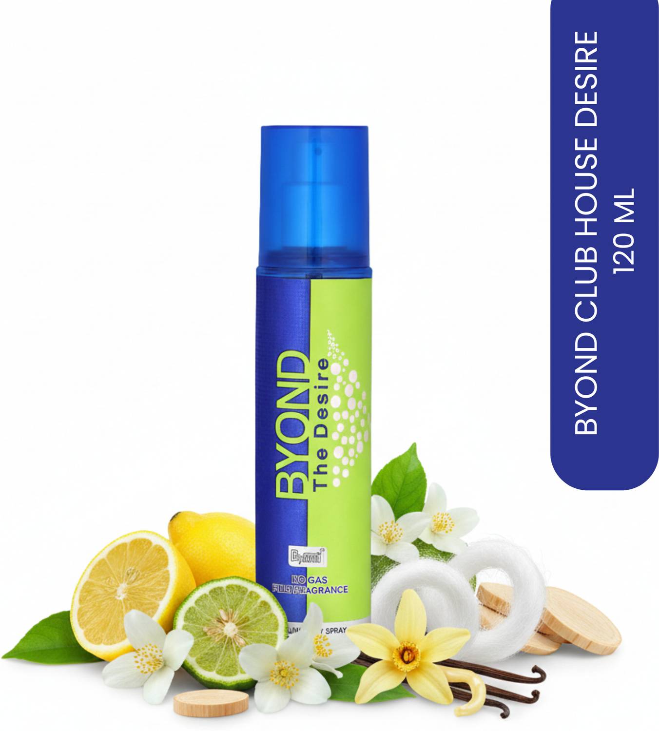 Byond Club House DESIRE No Gas Long Lasting Fragrance Perfume Body Spray - For Men & Women