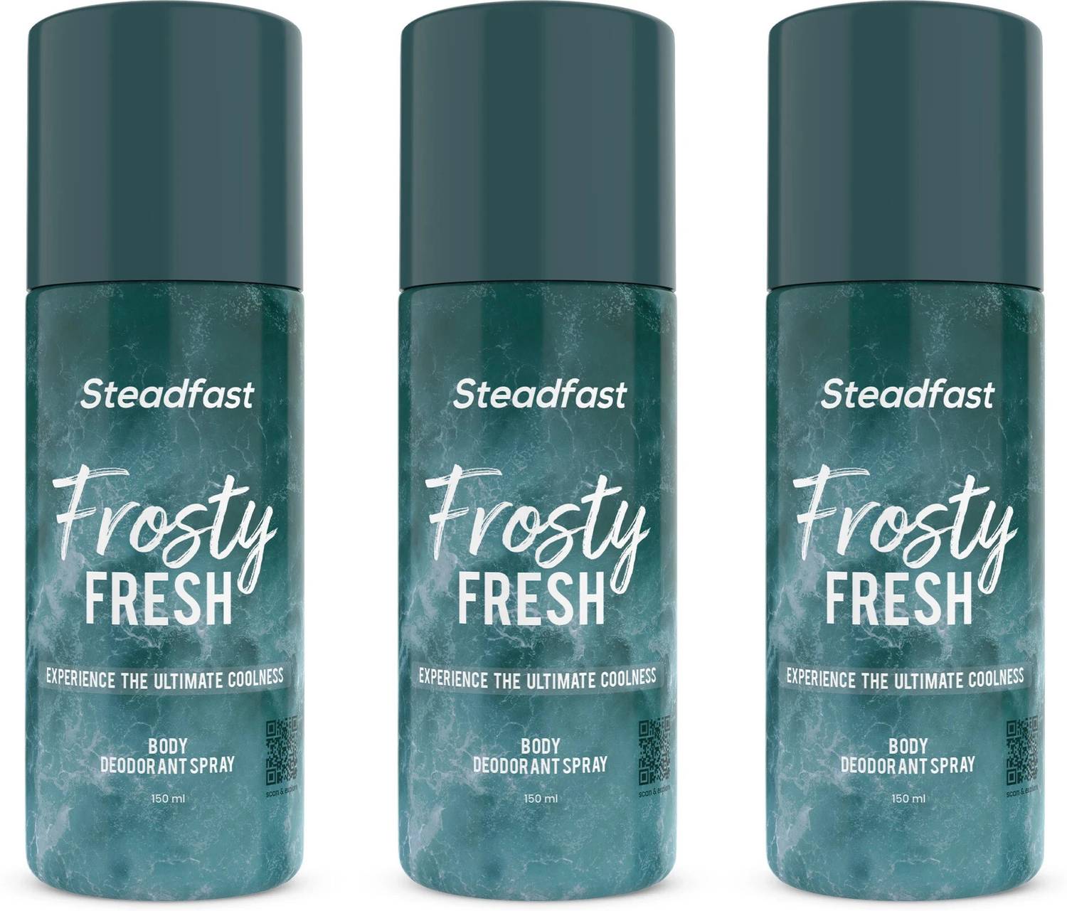 STEADFAST NUTRITION Frosty Fresh Unisex Deodorant Spray - For M