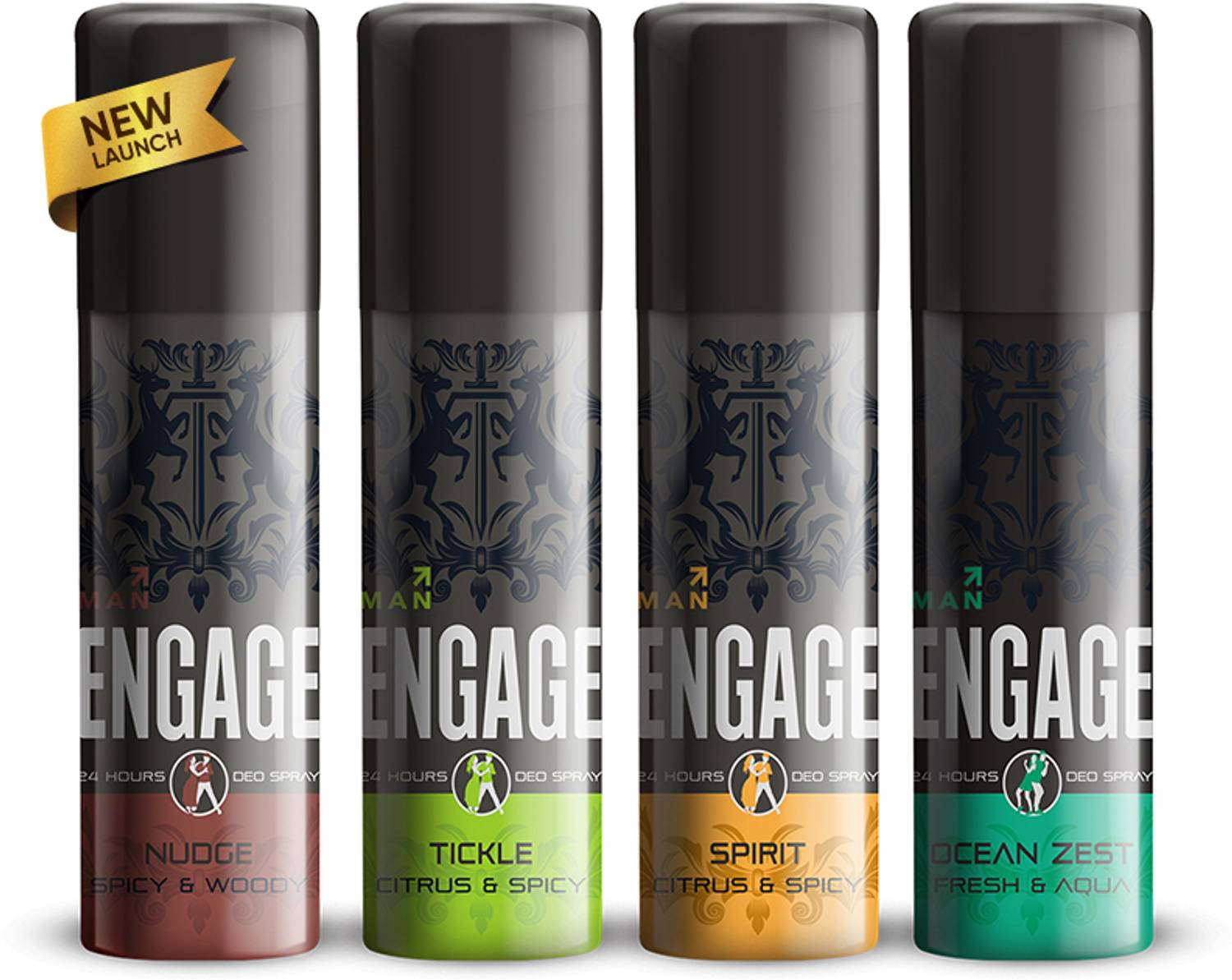 Engage Mini Deo Combo For Men 50mlx 4 Deo For Men Long lasting