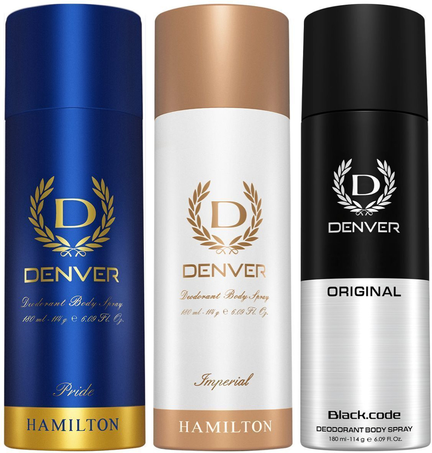 Image of DENVER Imperial Pride and Black Code Deodorant Spray - For Men